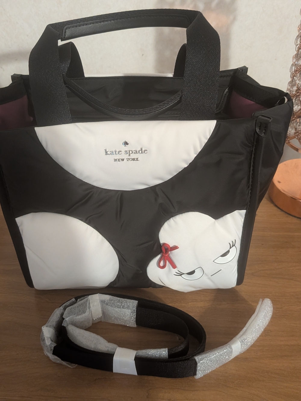 kate spade Black & White Monters Tote Bag